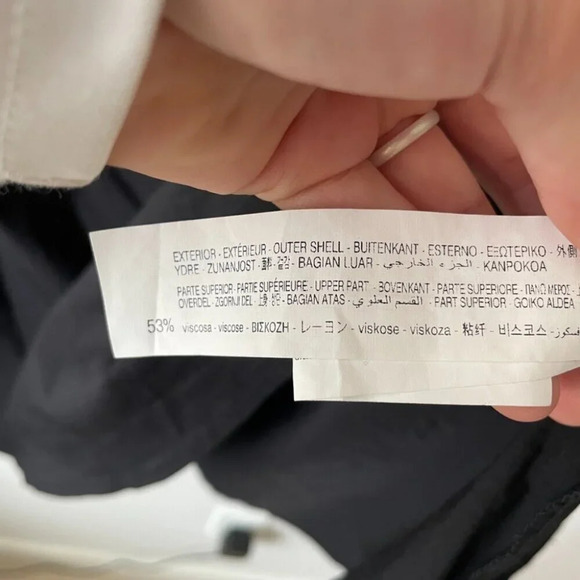 Zara Contrast Corset Combination Mini Dress Black Size Small - Picture 10 of 12